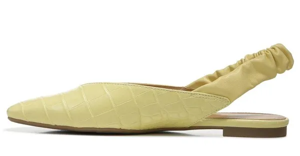 Circus by Sam Edelman Pineapple Yellow Crocodile Omina Slingback Flats - Image 5