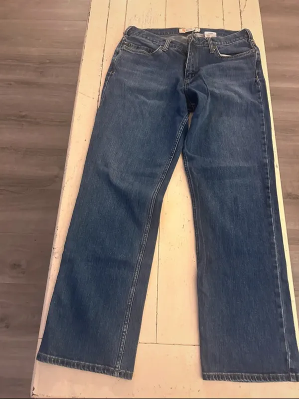 Carhartt Women's Dark Blue Bootcut Denim Jeans - Image 6
