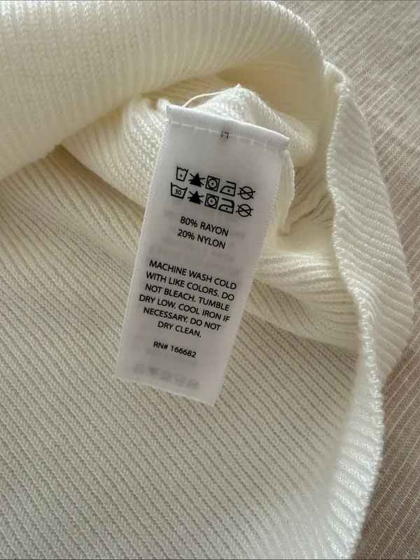Camila Coelho White Knit Tank with Black Scallop Trim - Image 4