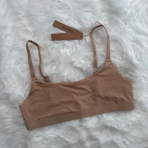 Skims Fits Everybody Scoop Neck Bralette Clay Size Small - Image 2