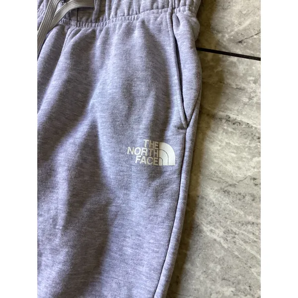 The North Face Womens XS Lavender Grey Heather Fleece Jogger Sweatpants NF0A475Y - Image 2