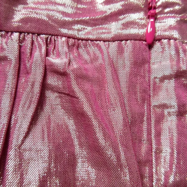NWT Anthropologie Maeve Alicia in Pink Crinkled Metallic Maxi Skirt 2 - Image 6