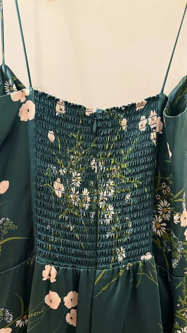 Reformation Floral Frankie Silk Maxi Dress - Image 6