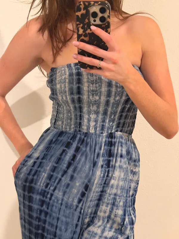 Flowy Boutique Jumpsuit Blue - Image 2