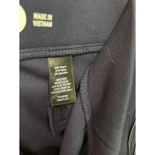 Betabrand Classic Dress Pant Yoga Pants DPYP Straight‎ Leg Navy Medium Long New - Image 9