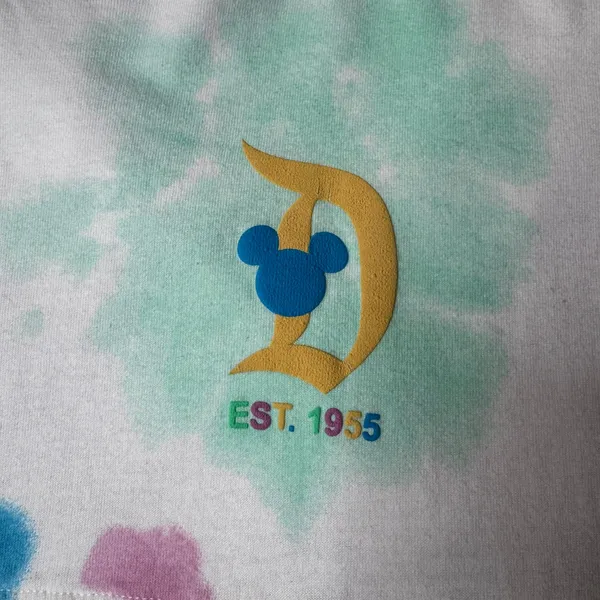 Disney Spirit Jersey Disneyland Resort Pastel Tie Dye Rainbow Size M - Image 4