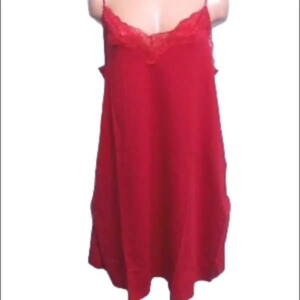 ✨HP✨Victoria's Secret Lipstick Red Pima Cotton Slip✨ - Image 6