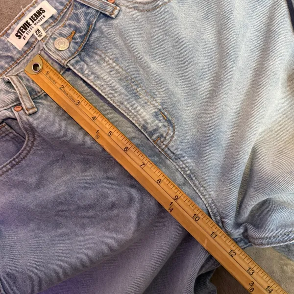 Stevie Jeans Steve Madden Wide Leg High Rise Jeans Womens 28 Light Wash Denim - Image 9