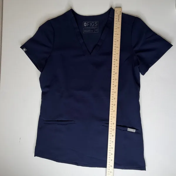 FIGS Technical Collection Casma Scrub Top Size XXS Navy Medical Nurse Doctor - Image 8