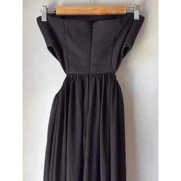 Fame And Partners Goth Soft Girl Strapless Maxi Dress - Image 5