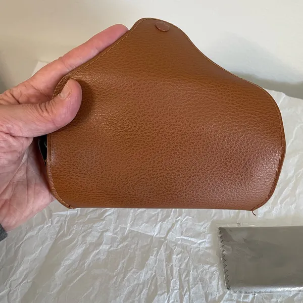 Ray-Ban Brown Leather Sunglasses Case - Image 7
