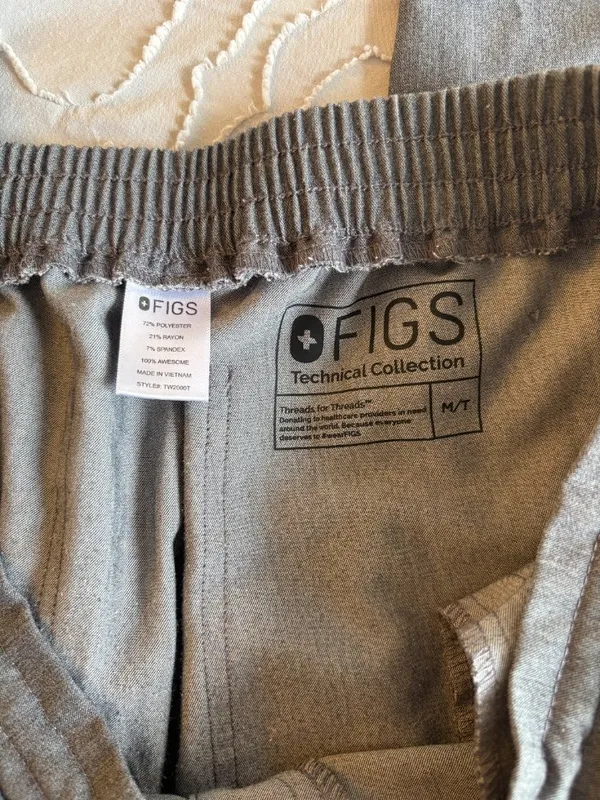 Figs Yola Skinny Scrub Pants - Graphite (Original) - Image 3