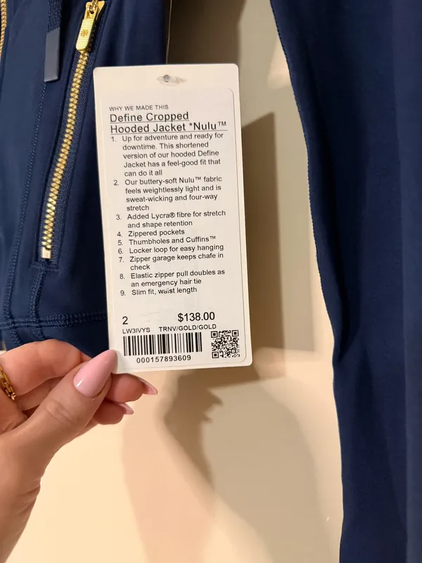 Define Cropped Lululemon Jacket Nulu 2 - Image 3