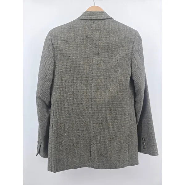 Foxcroft Blazer Womens‎ 4 Wool Silk Plaid Brown Gray Lined Professional EUC - Image 3