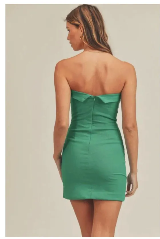 Mabel On My Mind Strapless Foldover Mini Dress Sz M - Image 2