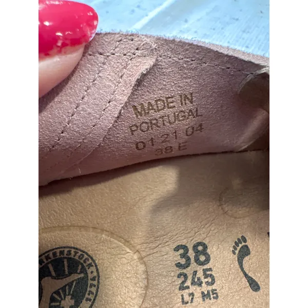Birkenstock Callan Womens Slip On Shoes Pink Suede leather Size 38/7 - Image 9