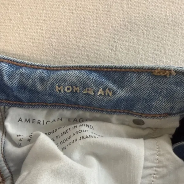 American Eagle Outfitters Distressed Blue Ankle Jeans - Image 7