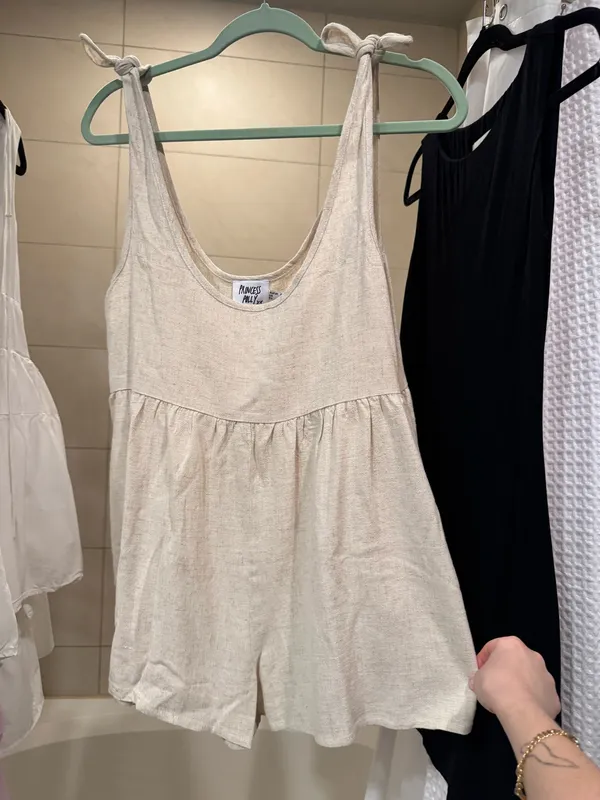 Princess Polly Tay Romper Beige - Image 4