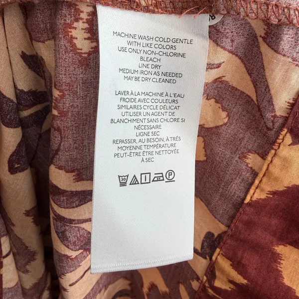 Anthropologie Somerset Maxi Dress in Copper Floral Print Size Small - Image 7