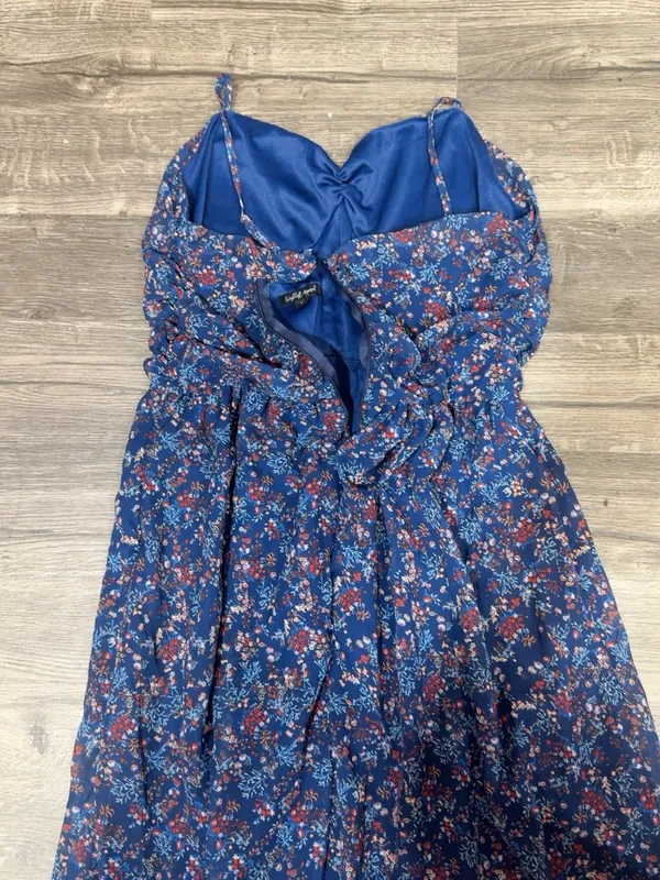 Wishlist Apparel Blue Floral Boho Maxi Dress Size L - Image 8