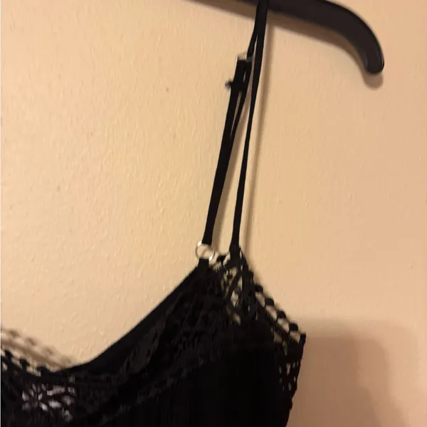 Eyeshadow Black Lace Detail Camisole - Image 3