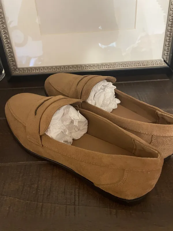 GAP Suede Loafer Penny Loafers Honey Brown Size 9 NWOB - Image 6