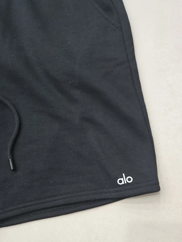 ALO Yoga Woman's Black Athletic Barmuda Shorts Size XS - Image 2