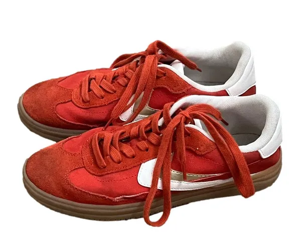 Bershka Retro velvet trainers - Image 4