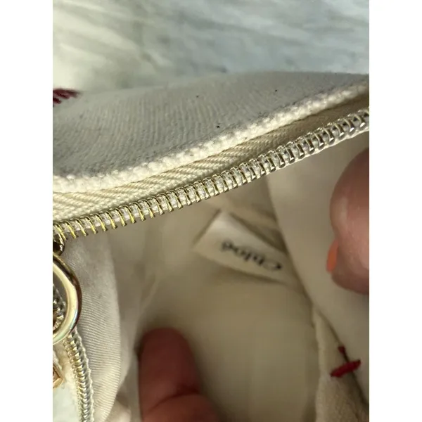 Chloe Parfums Limited‎ Edition 2023 Pouch Pochette Cream Red Stitch - Image 8