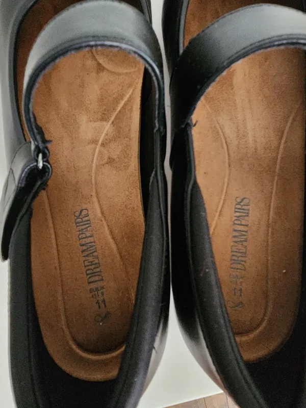 Dream Paris Black Mary Jane Flats Size 11 - Image 5