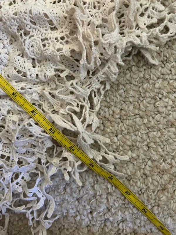 Cream colored lace sheer cardigan Size L - Image 10