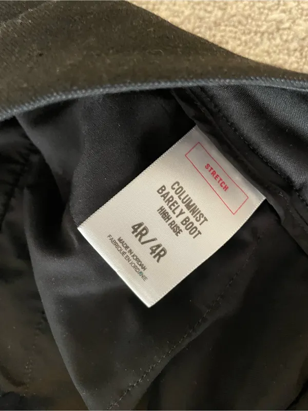 Express Columunist Barely Boot Black Womens Dress Pants - Image 3