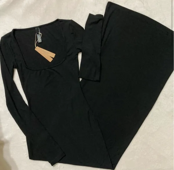 SKIMS Scoop Neck Maxi Dress XXS - Image 2