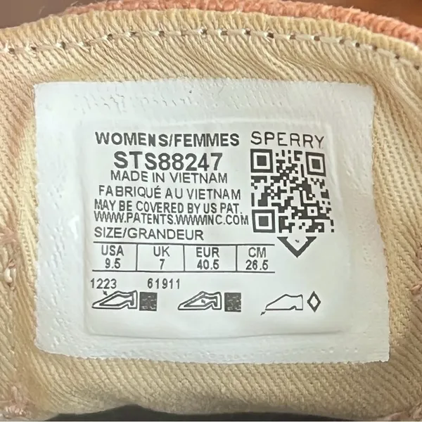 Sperry Women’s Crest Vibe Canvas Sneakers Terracotta 9.5 Excellent Condition - Image 9