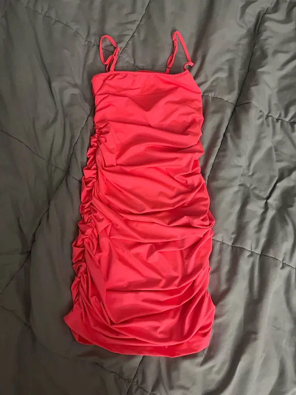 Bodycon Amazon Mini Dress Pink - Image 3