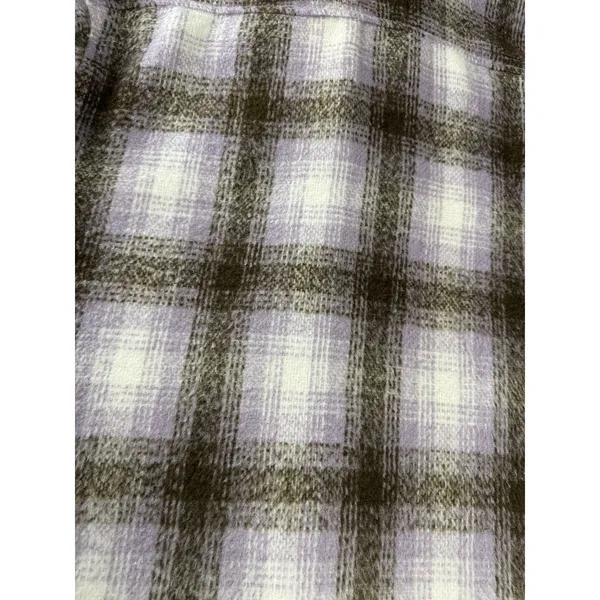 Bagatelle Collection Plaid‎ Shacket XS Brown Purple Button Up Cabincore Jacket - Image 11