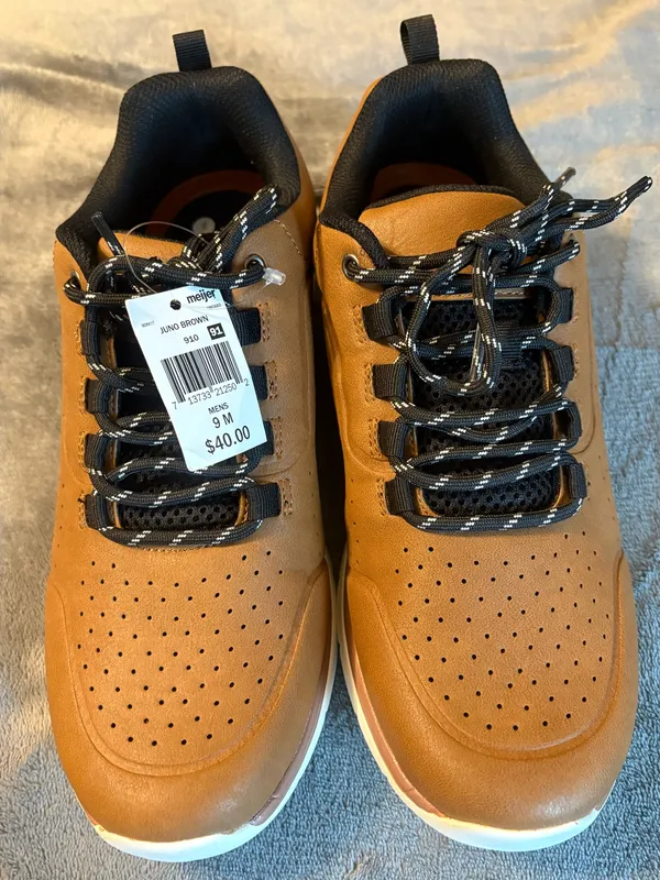 Falls Creek Men's Casual Lace-Up Sneakers in Juno Brown Size 9 - Image 6
