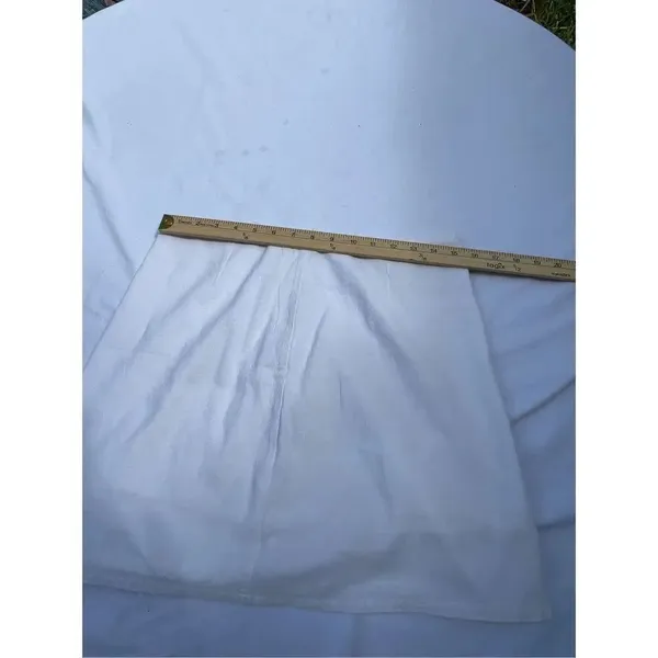 Cotton on size Med white lined cotton mini skirt. Eco Company - Image 3