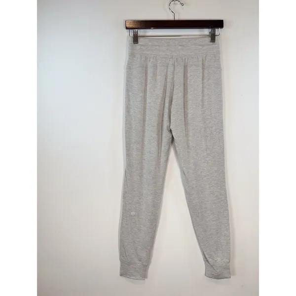 Lululemon Womens Pants Gray Still Chill Jogger Sweatpants Tapered Size 4 - Image 9