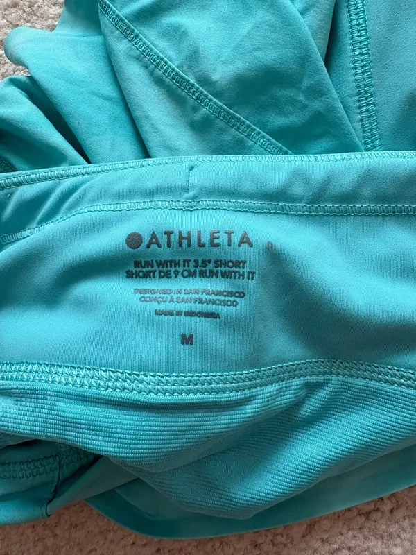 Athleta Run With It 3.5" Shorts Medium Blue - Image 3