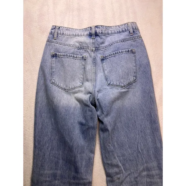 Vervet Jeans Straight Leg Women 27 Blue Distressed‎ High Rise V2473 - Image 11