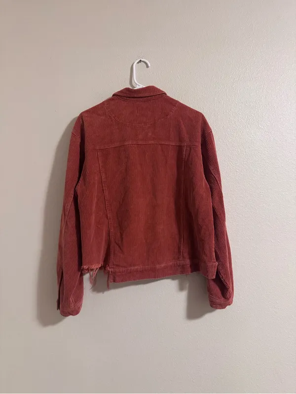 POL Corduroy Jacket in Burnt Orange - Image 3