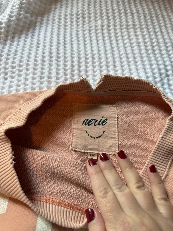 aerie chill crewneck sweatshirt - Image 4