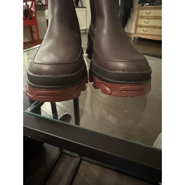 Sorel D47104 Womens Burgundy Purple Brex Chelsea Lug Sole Boots Size 7.5 - Image 5