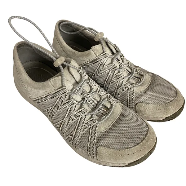Dansko Sneakers Women's Size 39‎ Honor Ivory Suede Walking Comfort Shoes - Image 3