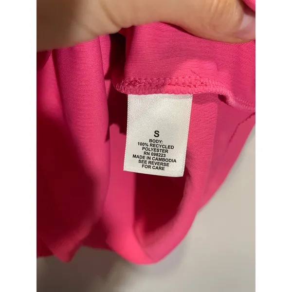 Freely Tank‎ Top Womens S Pink Ribbed Cutout Detail Athletic Yoga Activewear - Image 3