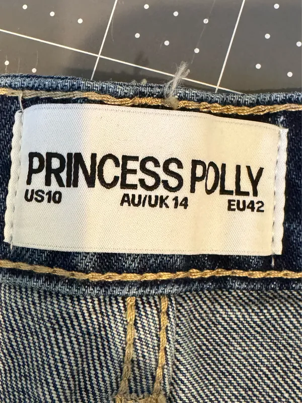 NWT Princess Polly Low Rise Denim Mini Shorts Jean Shorts M 10 - Image 8