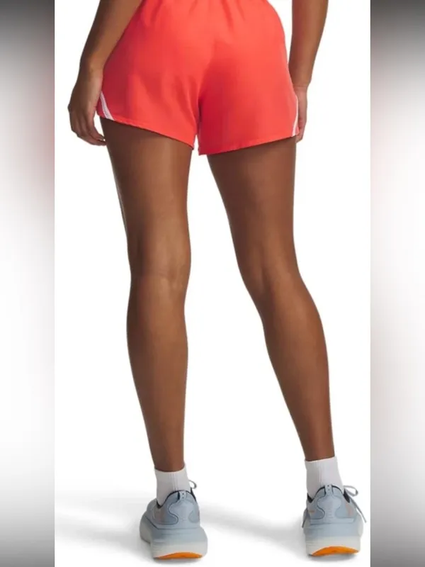 Under Armour Women's Fly by Shorts Venom Red & White Athletic Shorts - Image 8