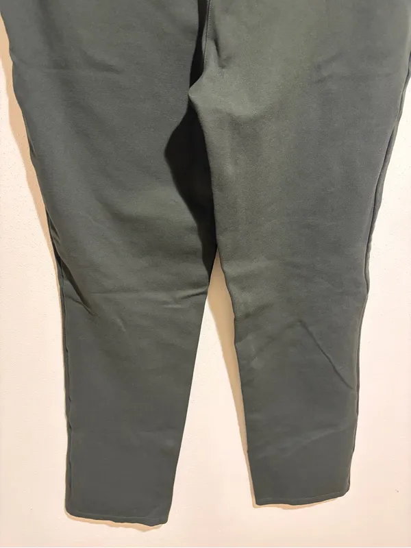 Quince Ultra-Stretch Ponte Straight Leg Pants Olive Green Size Large - Image 13
