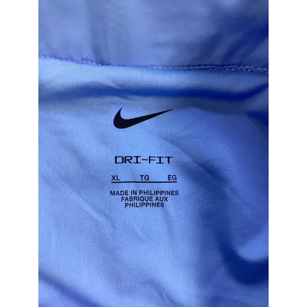 Nike Womens Dri-FIT Running Shorts Blue Reflective Swoosh Elastic Waist Athletic - Image 3